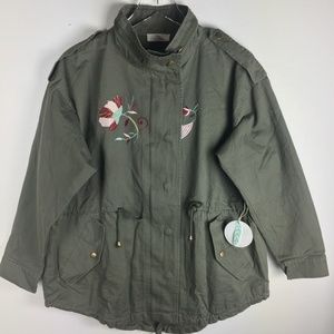 Hummingbird Army Green Utility Jacket - Sz M